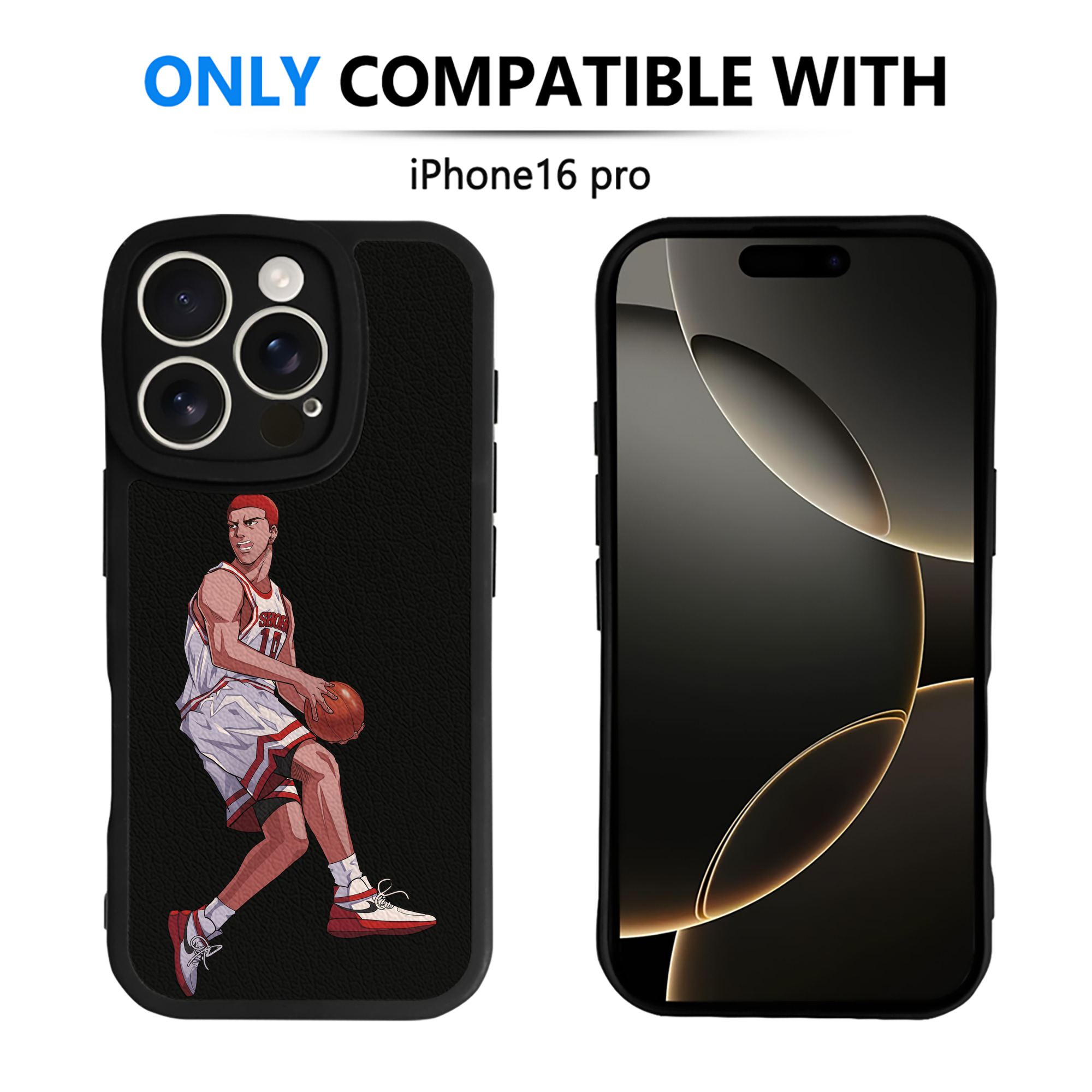 （画像用） SLAM DUNK／スラムダンク 【iPhone 16シリーズ対応】シリコンスマホケース（レザー調） 材質：シリコン